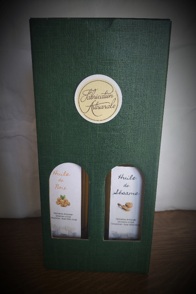 Coffret duo huile de noix-sésame 25 cl